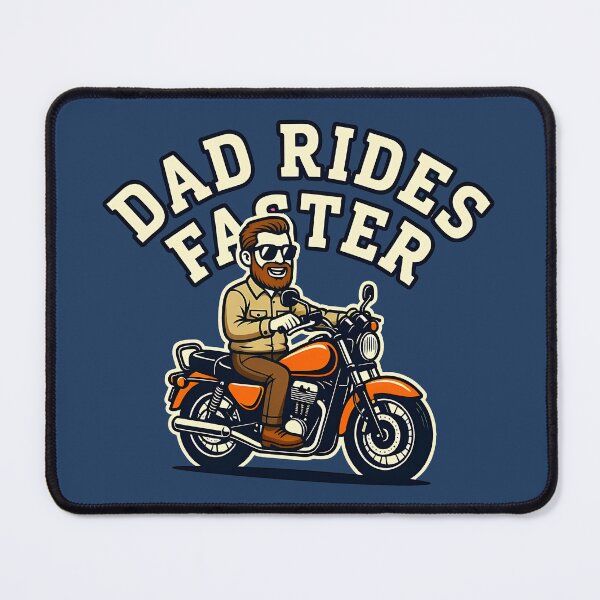 Item preview, Dad Rides Faster Bearded Biker Dad designed and sold by LV-creator.