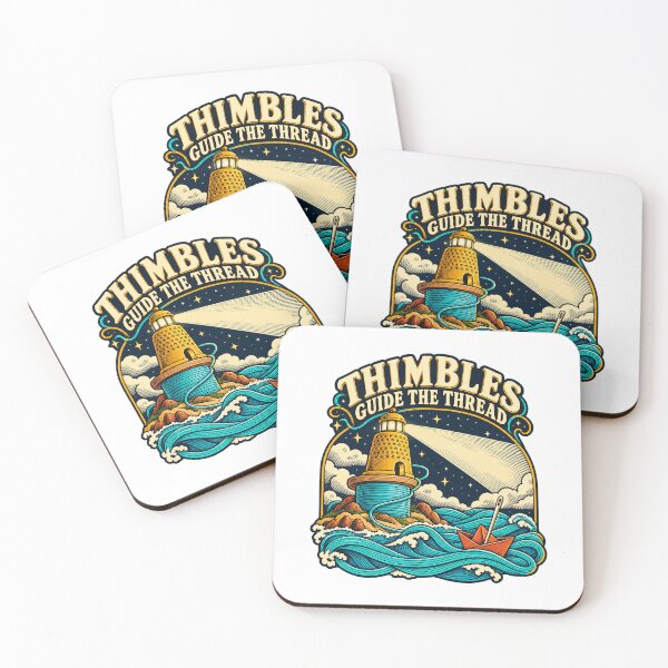 Item preview, Thimble Lighthouse Guides a Thread Boat designed and sold by Pixdot.