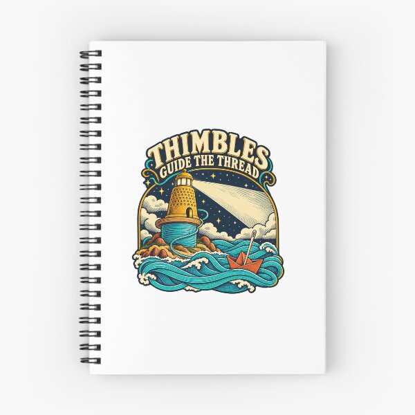 Item preview, Thimble Lighthouse Guides a Thread Boat designed and sold by Pixdot.