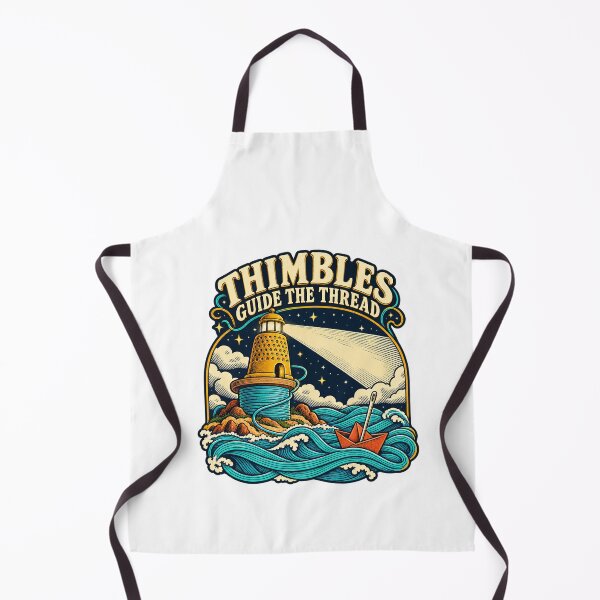 Item preview, Thimble Lighthouse Guides a Thread Boat designed and sold by Pixdot.