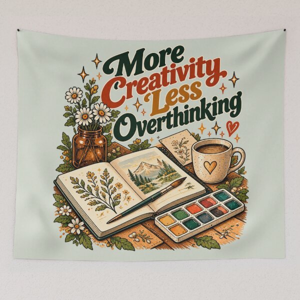Item preview, More Creativity Less Overthinking - Vintage Artist designed and sold by NViora.