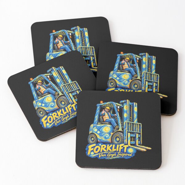 Item preview, Van Gogh Inspired Forklift Art designed and sold by RetroNibylander.