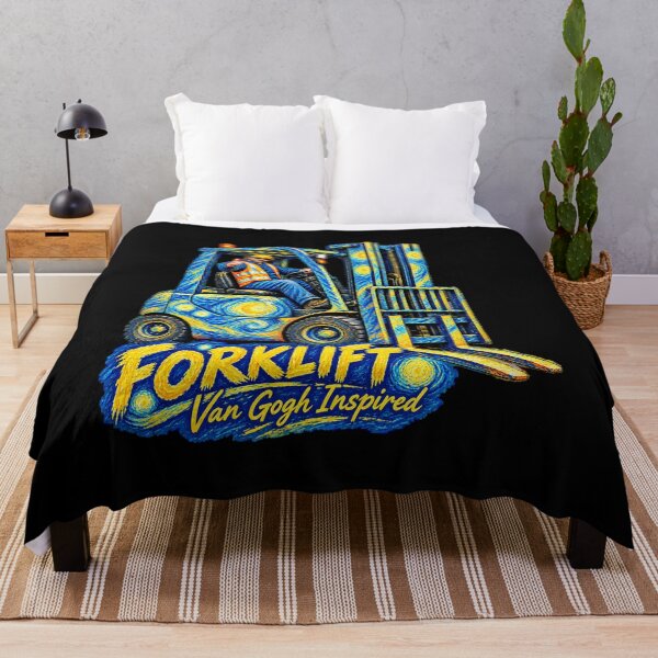 Item preview, Van Gogh Inspired Forklift Art designed and sold by RetroNibylander.