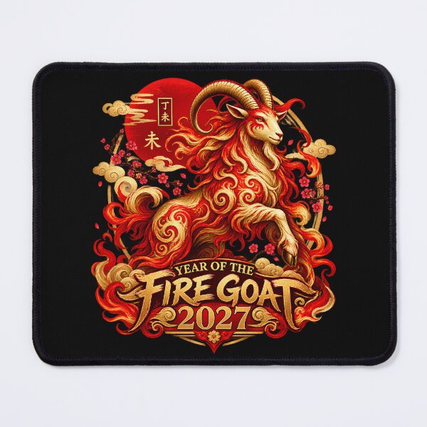 Item preview, Chinese New Year of the Fire Goat 2027 - Chinese Zodiac Lunar New Year designed and sold by Genius Geek.