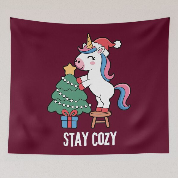 Item preview, Cute Unicorn Merry Christmas Santa Hat - Holiday Kids & Girls Gift designed and sold by stormk10.