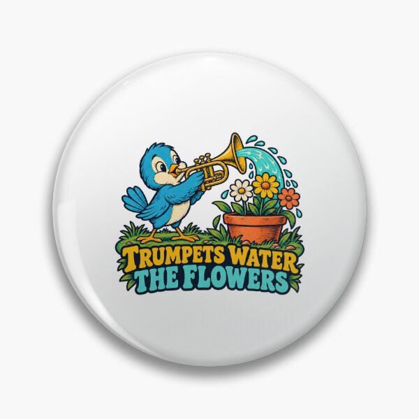 Item preview, Trumpet Waters a Tiny Flower Garden designed and sold by Pixdot.