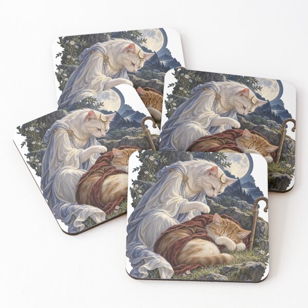 Item preview, Selene and Endymion Moonlit Cat Devotion designed and sold by Ocelot-T.