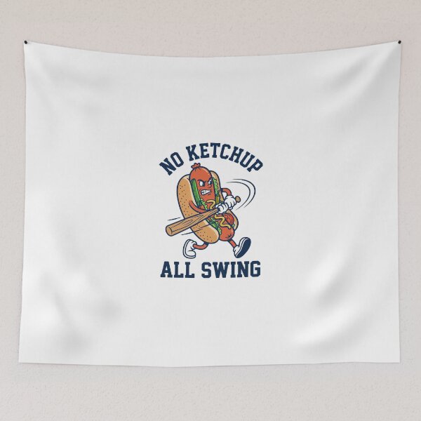 Item preview, No Ketchup All Swing Chicago Style Hot Dog Baseball designed and sold by MASMUS27.