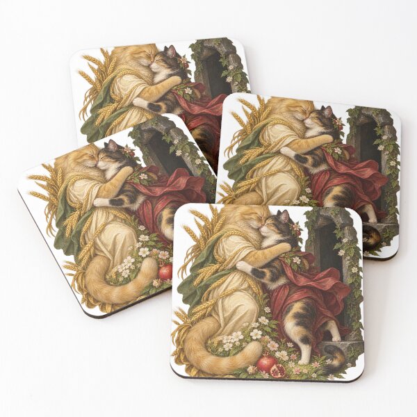 Item preview, Demeter and Persephone Cats Reunite in Spring designed and sold by Ocelot-T.