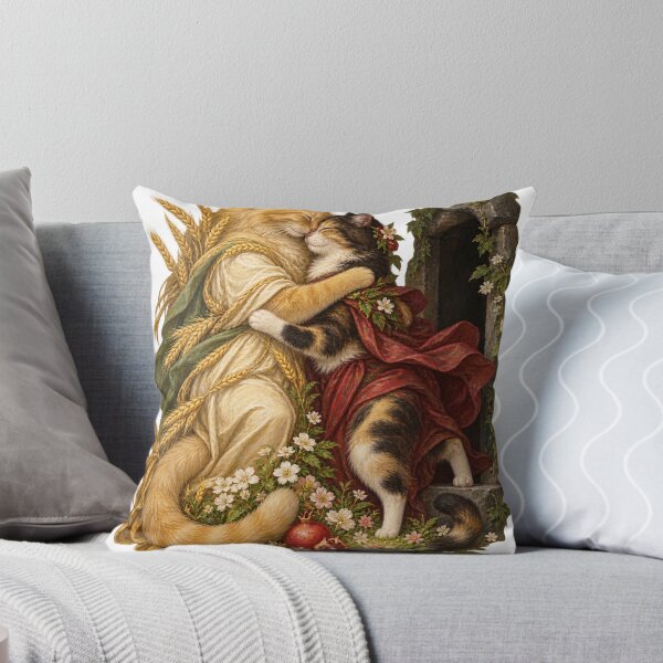 Item preview, Demeter and Persephone Cats Reunite in Spring designed and sold by Ocelot-T.