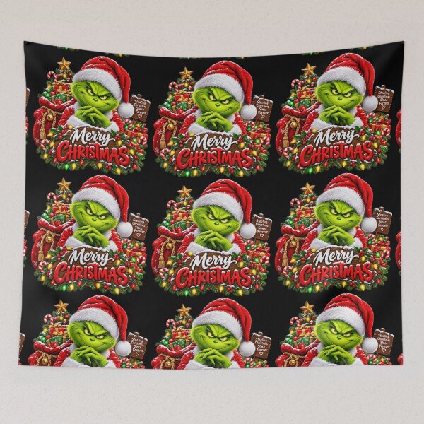 Item preview, Mischievous Green Christmas Character Holiday Design designed and sold by BirhanuDesigns.