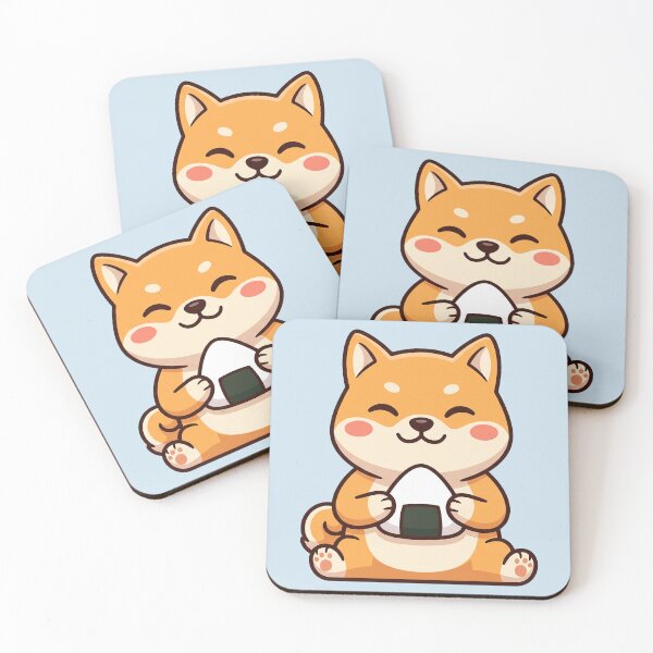 Item preview, Kawaii Shiba Onigiri, Shiba Inu with Rice Ball designed and sold by Rariks.