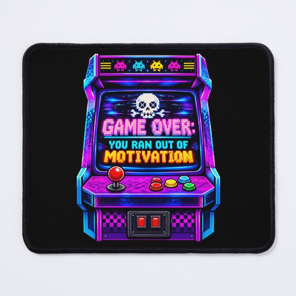 Item preview, 80s Arcade Game Over Ran Out Of Motivation Graphic designed and sold by Win Hardy.