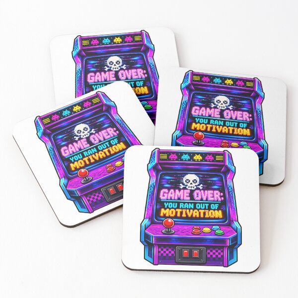 Item preview, 80s Arcade Game Over Ran Out Of Motivation Graphic designed and sold by Win Hardy.