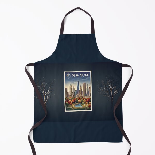 Item preview, New York Skyline Central Park Art Deco Poster designed and sold by ArtworkNorth.