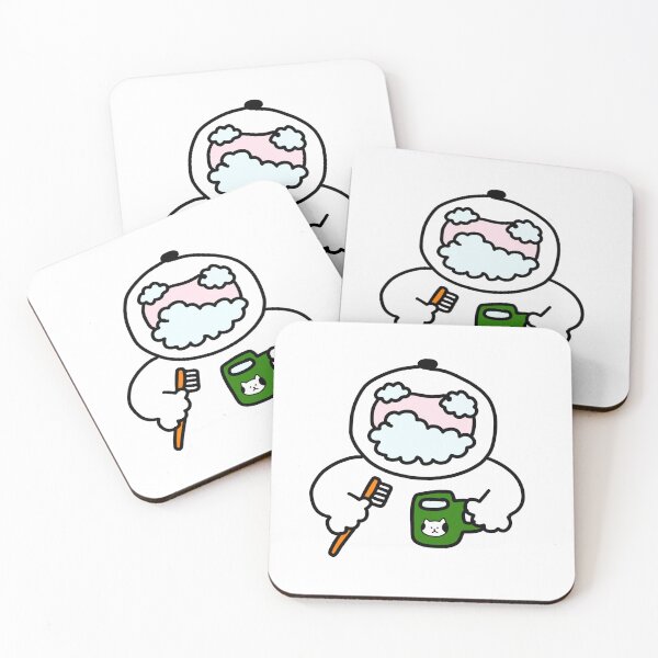Item preview, a Cat brushing teeth designed and sold by superbaechoo.