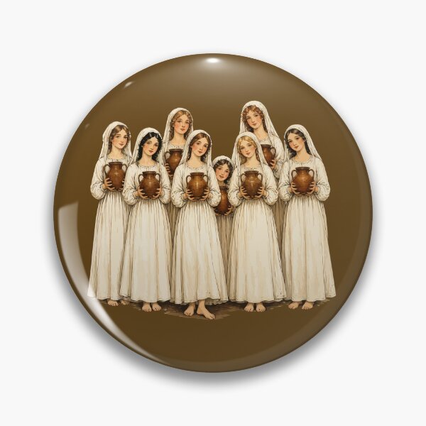 Item preview, Nostalgic Milkmaids Eight Maids-A-Milking designed and sold by taiche.