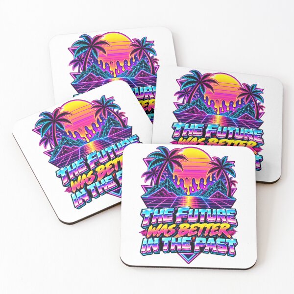 Item preview, Retro 80s Synthwave The Future Was Better In The Past Art designed and sold by LoafLogic.