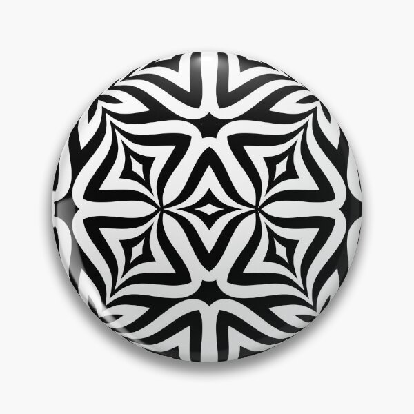 Item preview, Black and White Optical Illusion Geometric Pattern designed and sold by memendesign.