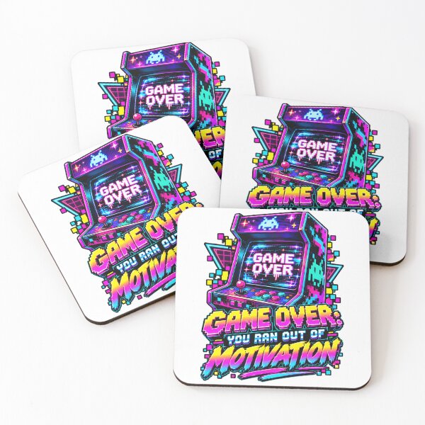 Item preview, 80s Arcade Game Over Ran Out Of Motivation Graphic designed and sold by Win Hardy.