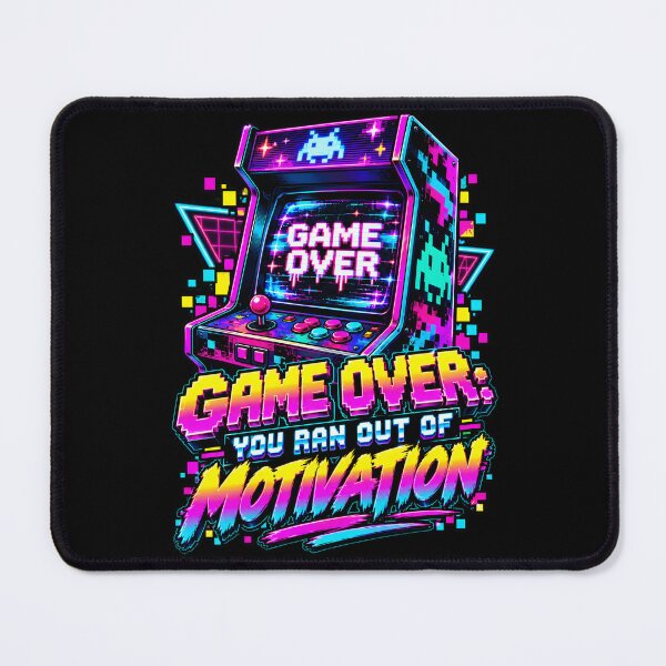 Item preview, 80s Arcade Game Over Ran Out Of Motivation Graphic designed and sold by Win Hardy.