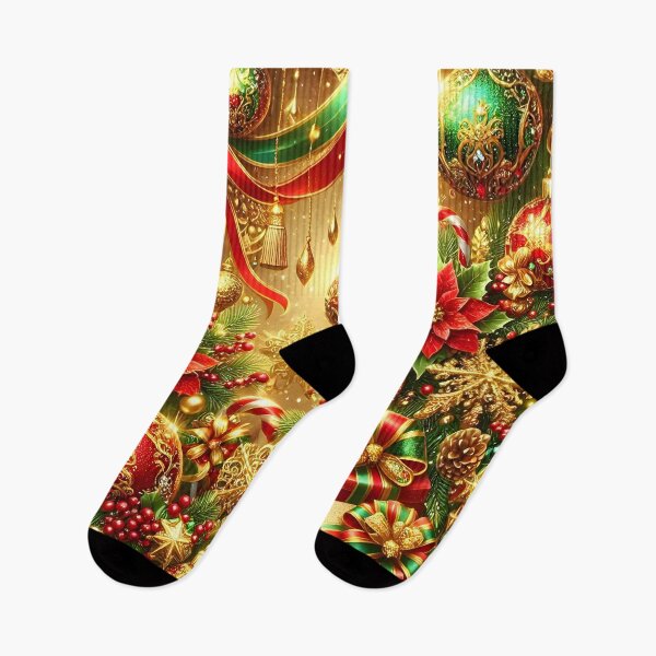 Item preview, Maximalist Red and Green Christmas Opulence designed and sold by Sybille-Yates.