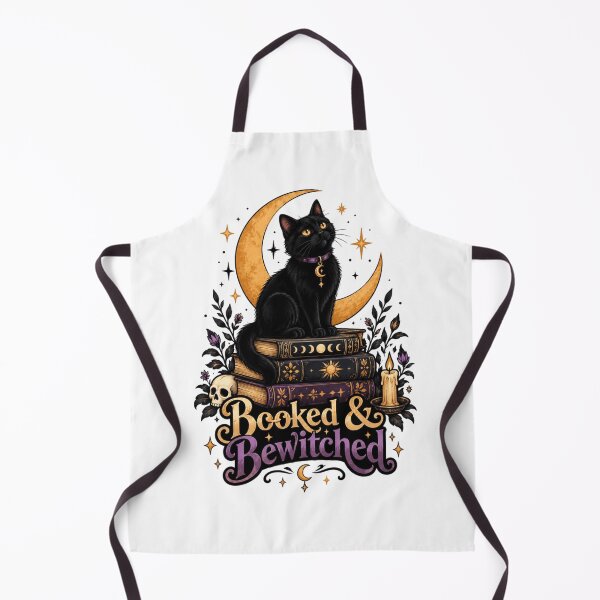 Item preview, Booked & Bewitched Black Cat on Spellbooks – Witchy Halloween Gothic Art designed and sold by Sanika arts .