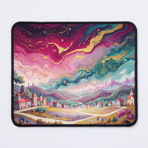Item preview, Psychedelic Village - Fantasy for Dreamers designed and sold by AnnArtshock.