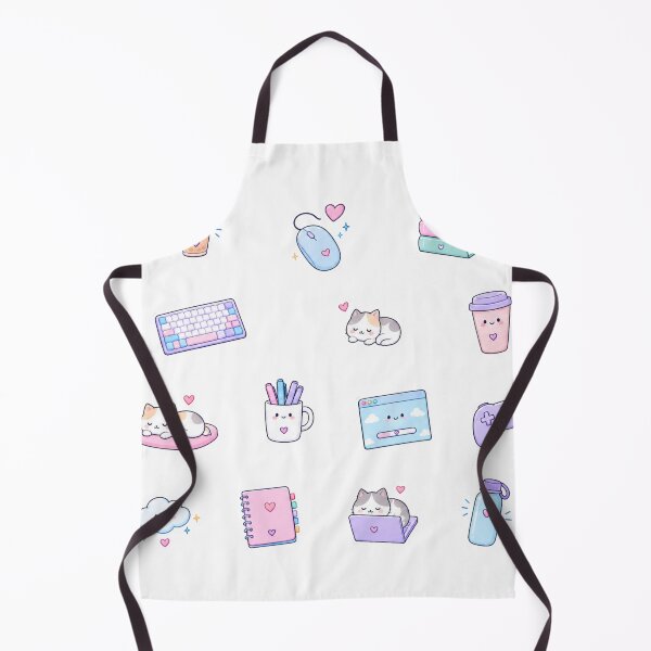Item preview, Cute Kawaii Pastel Gamer and Tech Desk Aesthetic Elements Collection designed and sold by Rehnair.
