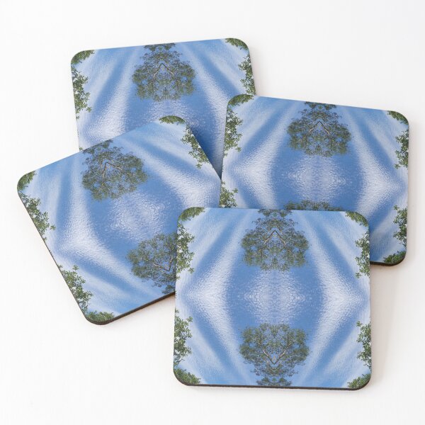 Item preview, Blue Sky and Fluffy White Clouds – Natural Tree Canopy designed and sold by PicturePick.