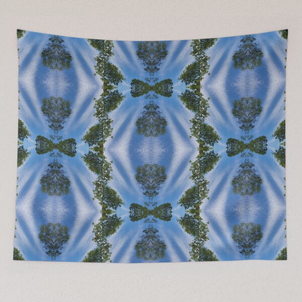 Item preview, Blue Sky and Fluffy White Clouds – Natural Tree Canopy designed and sold by PicturePick.