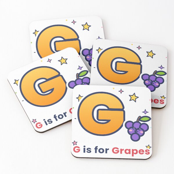 Item preview, Cute Letter G Grapes Fruit Alphabet Art designed and sold by Trendyoll  ⭐⭐⭐⭐⭐.