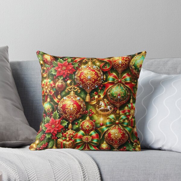 Item preview, Maximalist Red and Green Christmas Opulence designed and sold by Sybille-Yates.