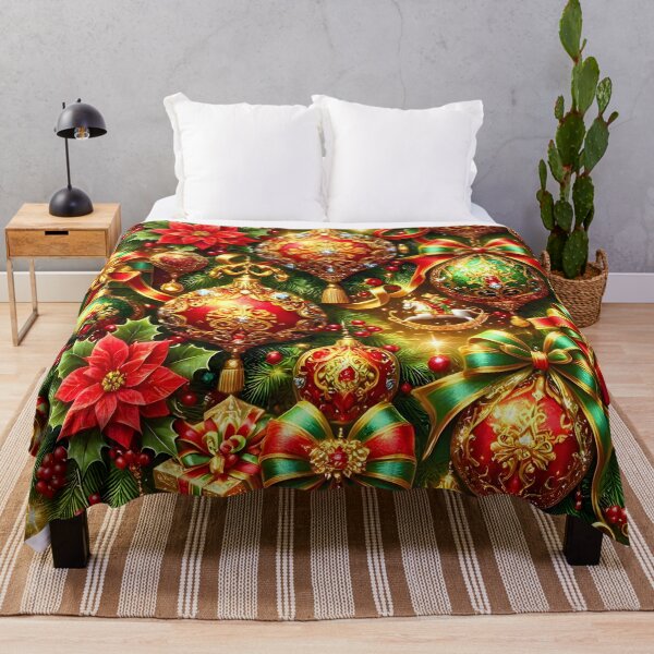 Item preview, Maximalist Red and Green Christmas Opulence designed and sold by Sybille-Yates.