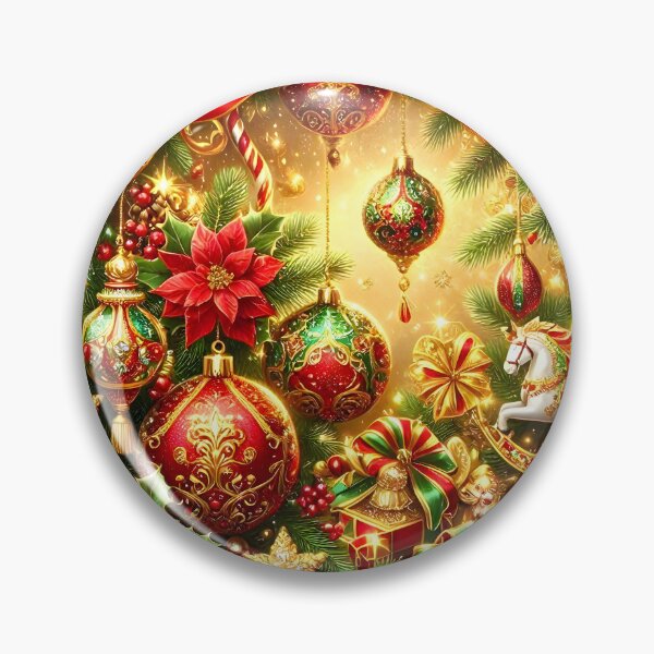 Item preview, Maximalist Red and Green Christmas Opulence designed and sold by Sybille-Yates.