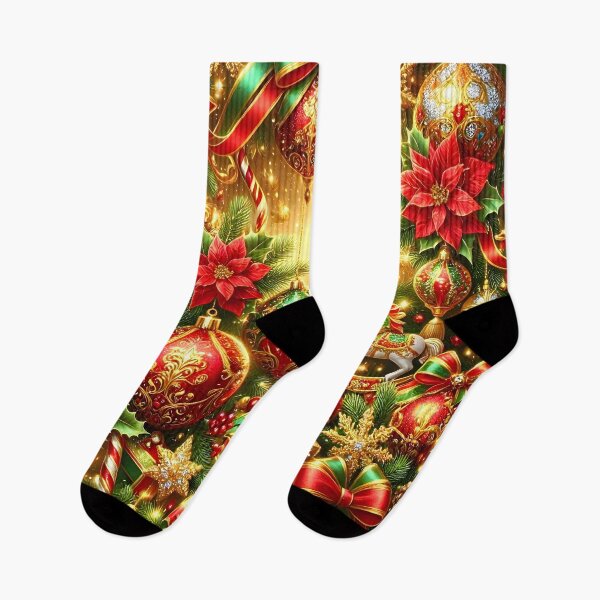 Item preview, Maximalist Red and Green Christmas Opulence designed and sold by Sybille-Yates.