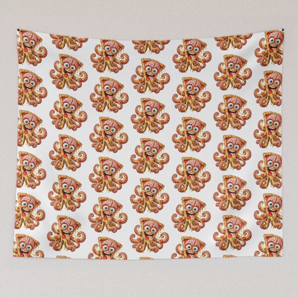 Item preview, Funny Pizza Brainrot Octopus Surreal Food Monster designed and sold by Wilcox PhotoArt.