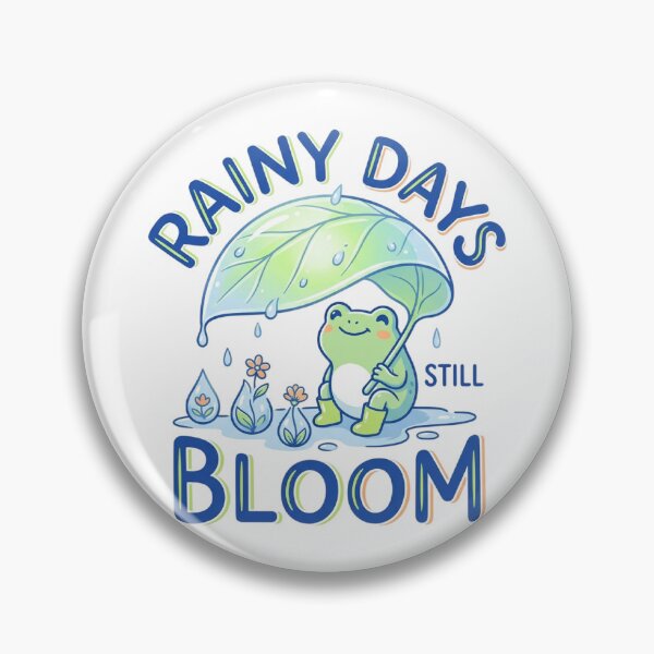 Item preview, Rainy Days Still Bloom Cute Frog with Leaf Umbrella designed and sold by mood-draftsman.