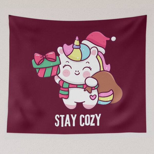 Item preview, Cute Unicorn Merry Christmas Santa Hat - Holiday Kids & Girls Gift designed and sold by stormk10.