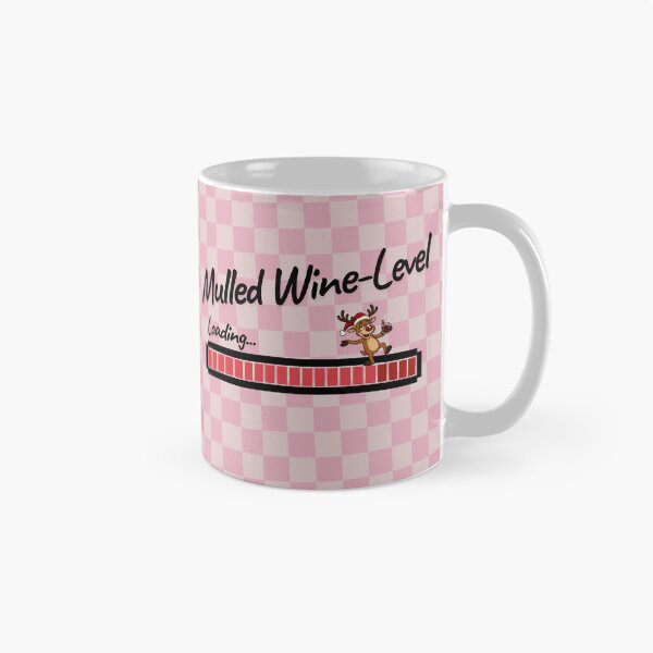 Item preview, Mulled Wine Level Loading Cute Christmas Reindeer Coffee Mug designed and sold by toycruisers_merch-butze.