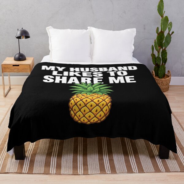 Item preview, My Husband Likes To Share Me Pineapple designed and sold by KristiTaylorArt.