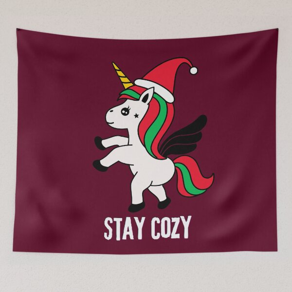 Item preview, Cute Unicorn Merry Christmas Santa Hat - Holiday Kids & Girls Gift designed and sold by stormk10.