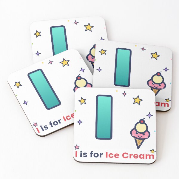 Item preview, Cute Letter I Ice Cream Food Alphabet Art designed and sold by Trendyoll  ⭐⭐⭐⭐⭐.