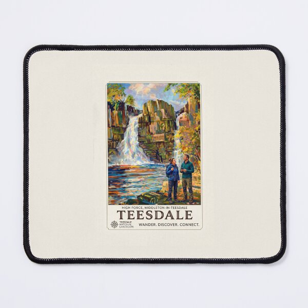 Item preview, High Force Waterfall Teesdale Vintage Travel Poster designed and sold by ArtworkNorth.