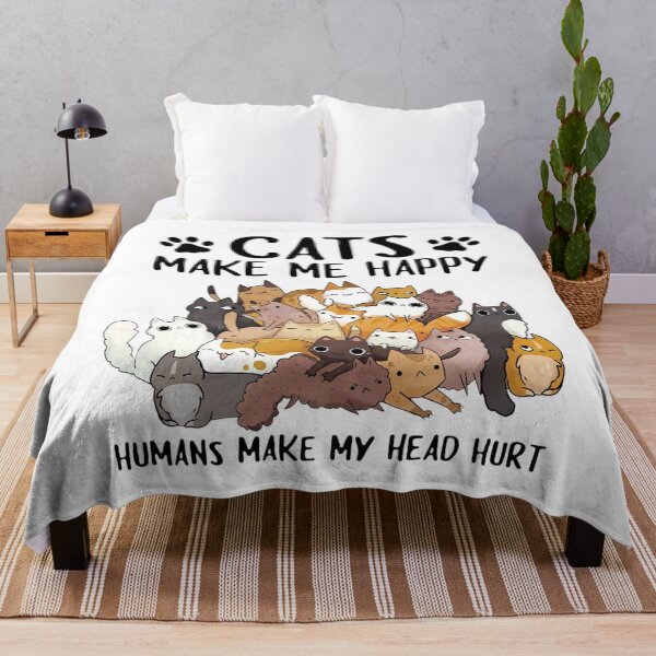 Item preview, Funny Cat Lover, Cats Make Me Happy designed and sold by LeonHarroTAC.