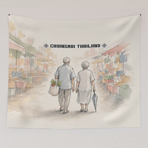 Item preview, Fresh starts and local smiles at Chiang Mai morning market designed and sold by Vanich-Panich.