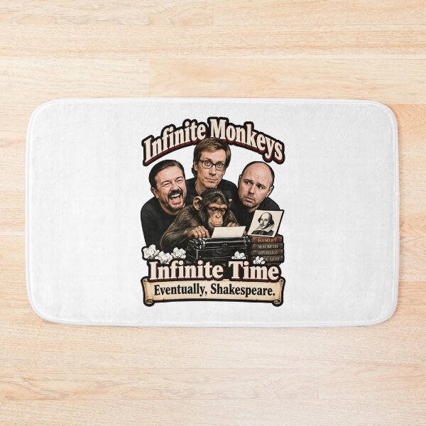 Item preview, XFM - Ricky Gervais Show: Infinite Theorem (Monkeys and Shakespeare) designed and sold by LoveSomethingDifferent.