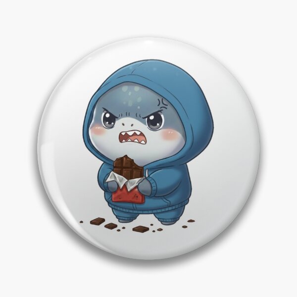 Item preview, Anti Valentine Chocolate Shark designed and sold by Nature's Chibis.