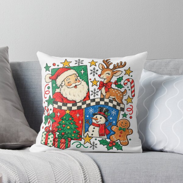 Item preview, Retro Santa And Friends Christmas designed and sold by stzl26 ⭐⭐⭐⭐⭐.