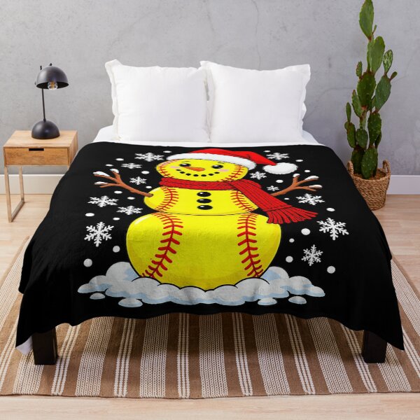 Item preview, Softball Snowman Christmas designed and sold by PAROSSA.